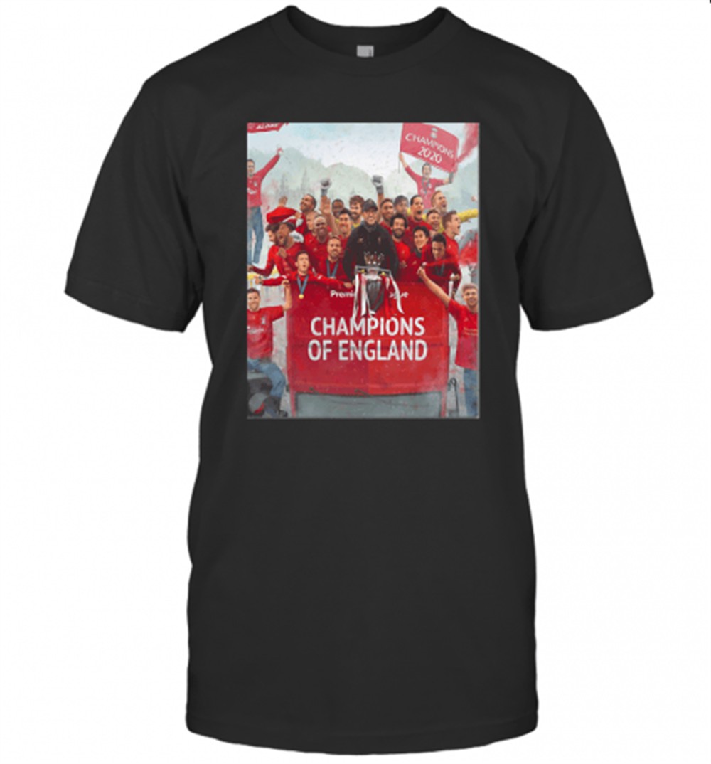 Liverpool Football Club Premier League Champions Of England T-Shirt