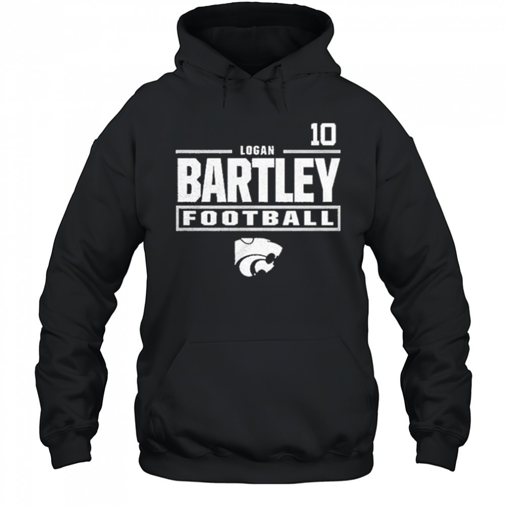 Logan Bartley Kansas State Wildcats Nil Stacked Box Player Special Shirt
