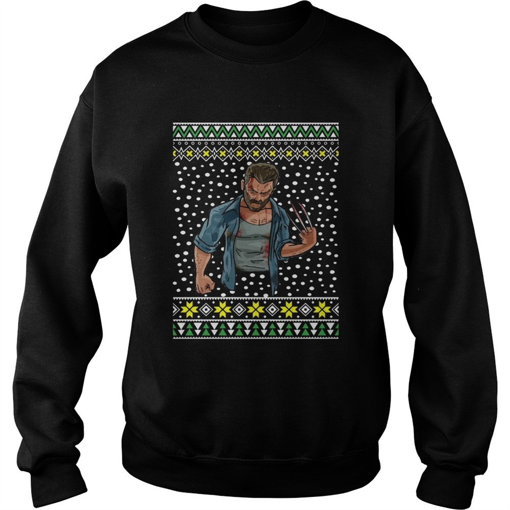 Logan Wolverine Bleeding Ugly Christmas shirt