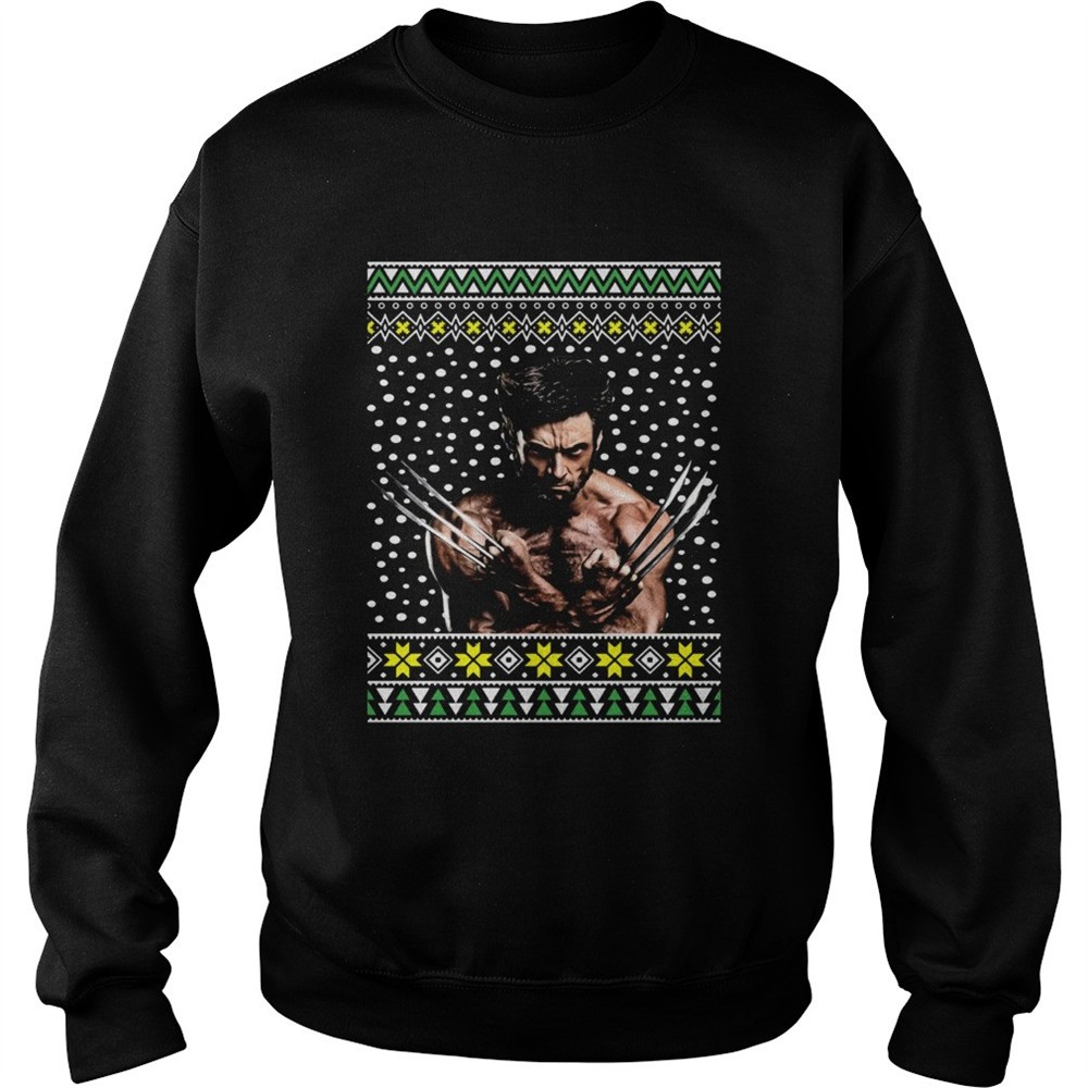 Logan Wolverine Hugh Jackman Ugly Christmas shirt