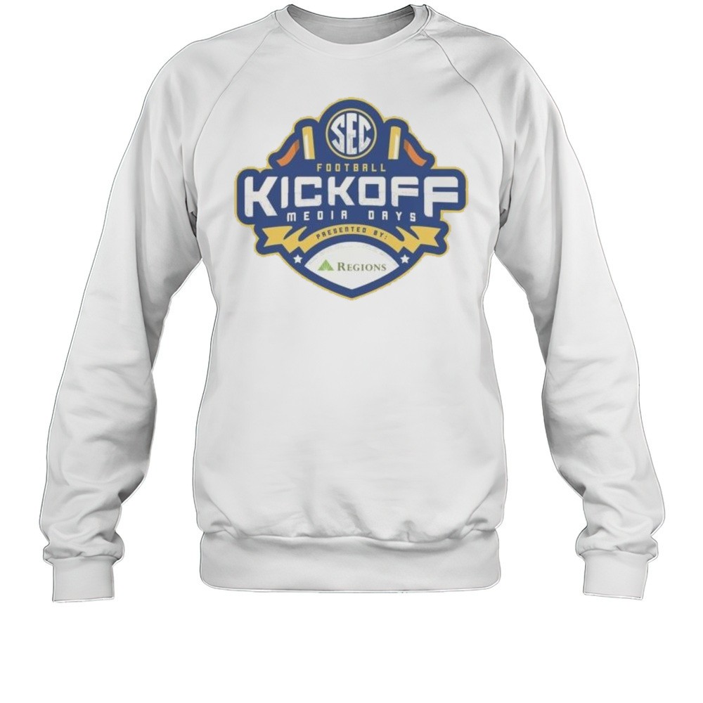 Logo SEC 2025 Football Kickoff Media Days Presented By Regions T-shirt