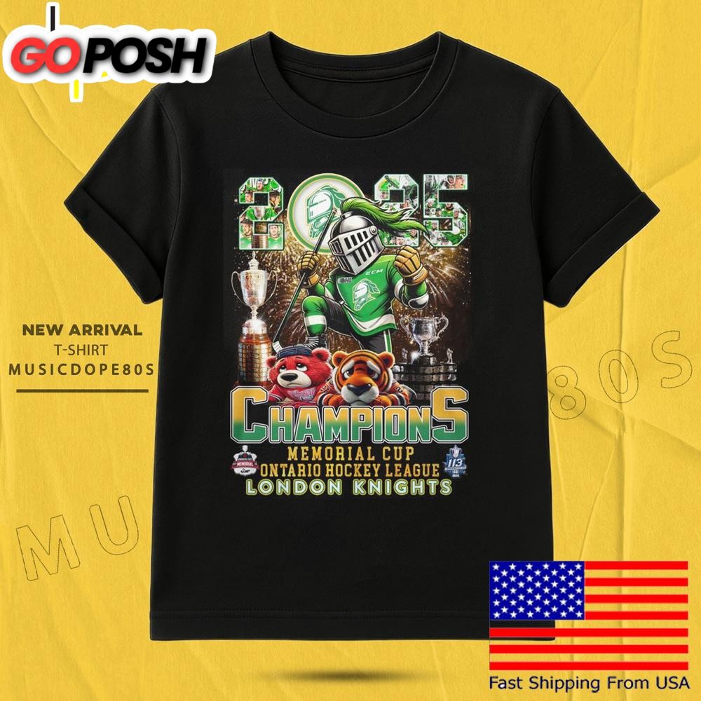 London Knights Champions Memorial Cup Ontario Hockey League T Shirt