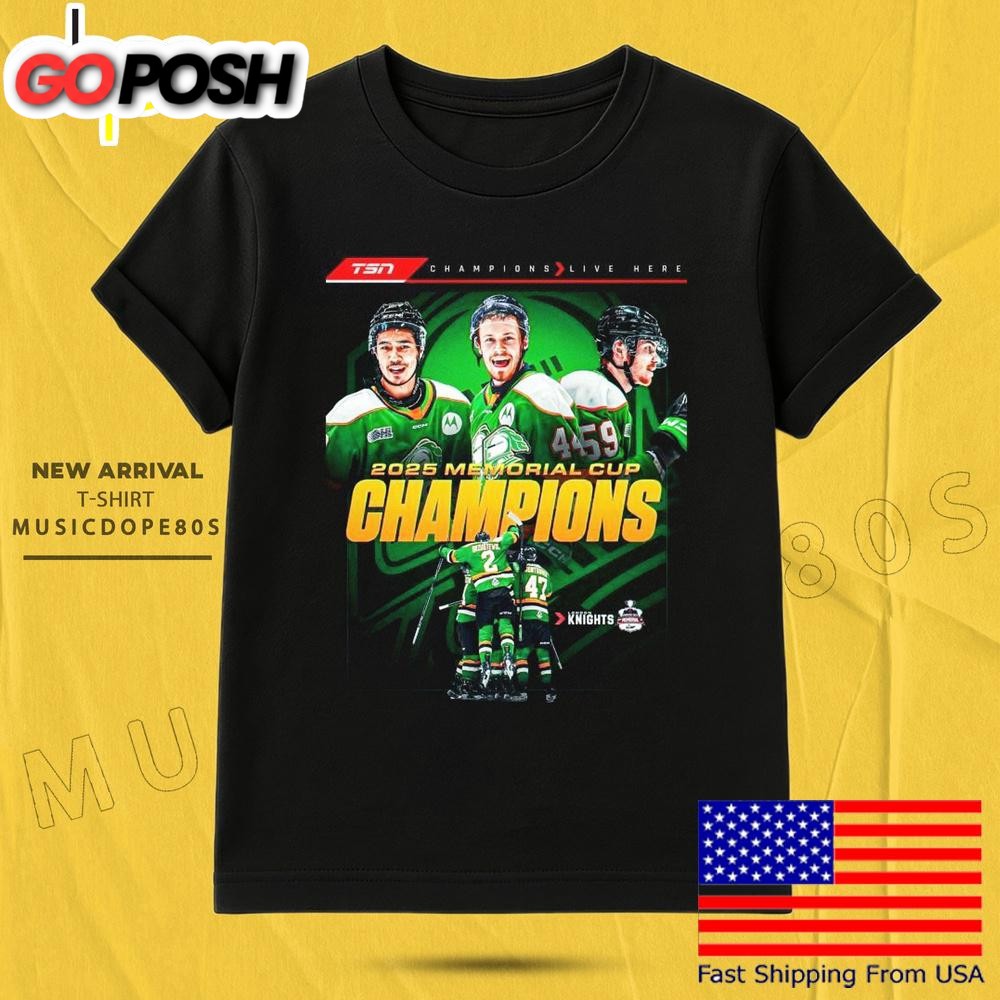 London Knights Memorial Cup Champions 2025 T Shirt