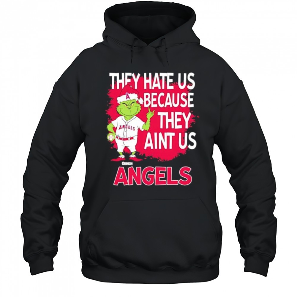 Los Angeles Angels Grinch Christmas They Hate Aint Us shirt