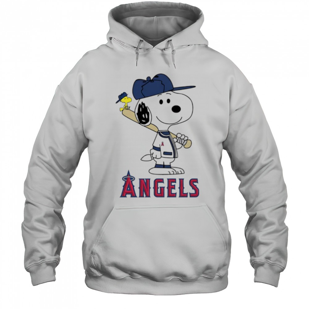Los Angeles Angels Snoopy Baseball funny cartoon shirt