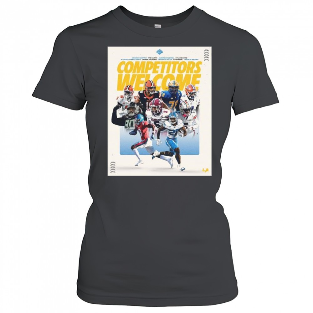 los-angeles-chargers-2025-nfl-draft-welcome-oronde-gadsden-ii-branson-taylor-y85ramaa Los Angeles Chargers 2025 NFL Draft Welcome Oronde Gadsden II, Branson Taylor & Omarion Hampton t-shirt
