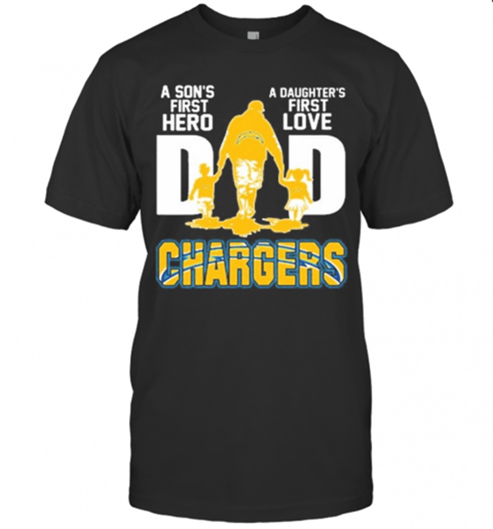 los-angeles-chargers-dad-a-sons-first-hero-a-daughters-first-love-t-shirt-92zfyrt4 Los Angeles Chargers Dad A SonS First Hero A DaughterS First Love T-Shirt
