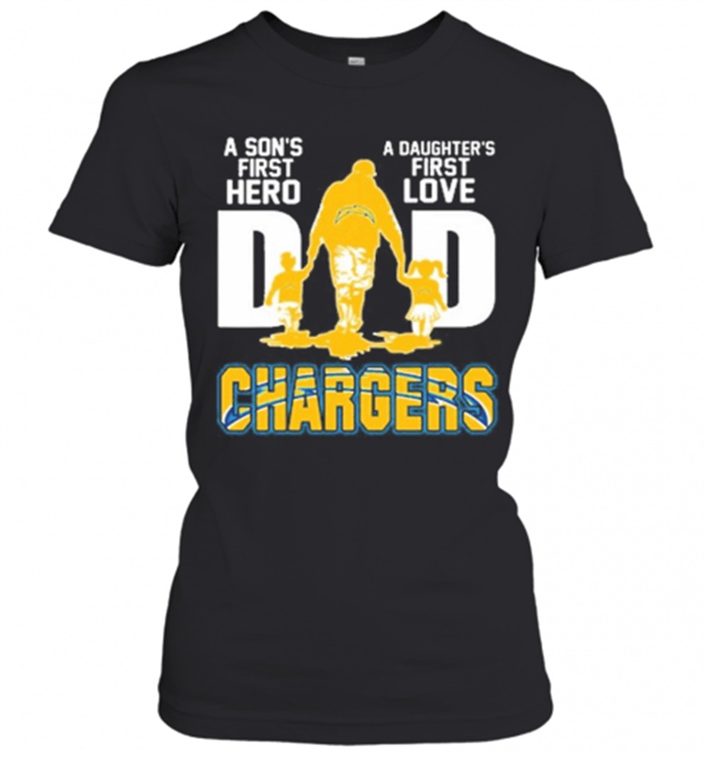 los-angeles-chargers-dad-a-sons-first-hero-a-daughters-first-love-t-shirt-92zfyrt4 Los Angeles Chargers Dad A SonS First Hero A DaughterS First Love T-Shirt