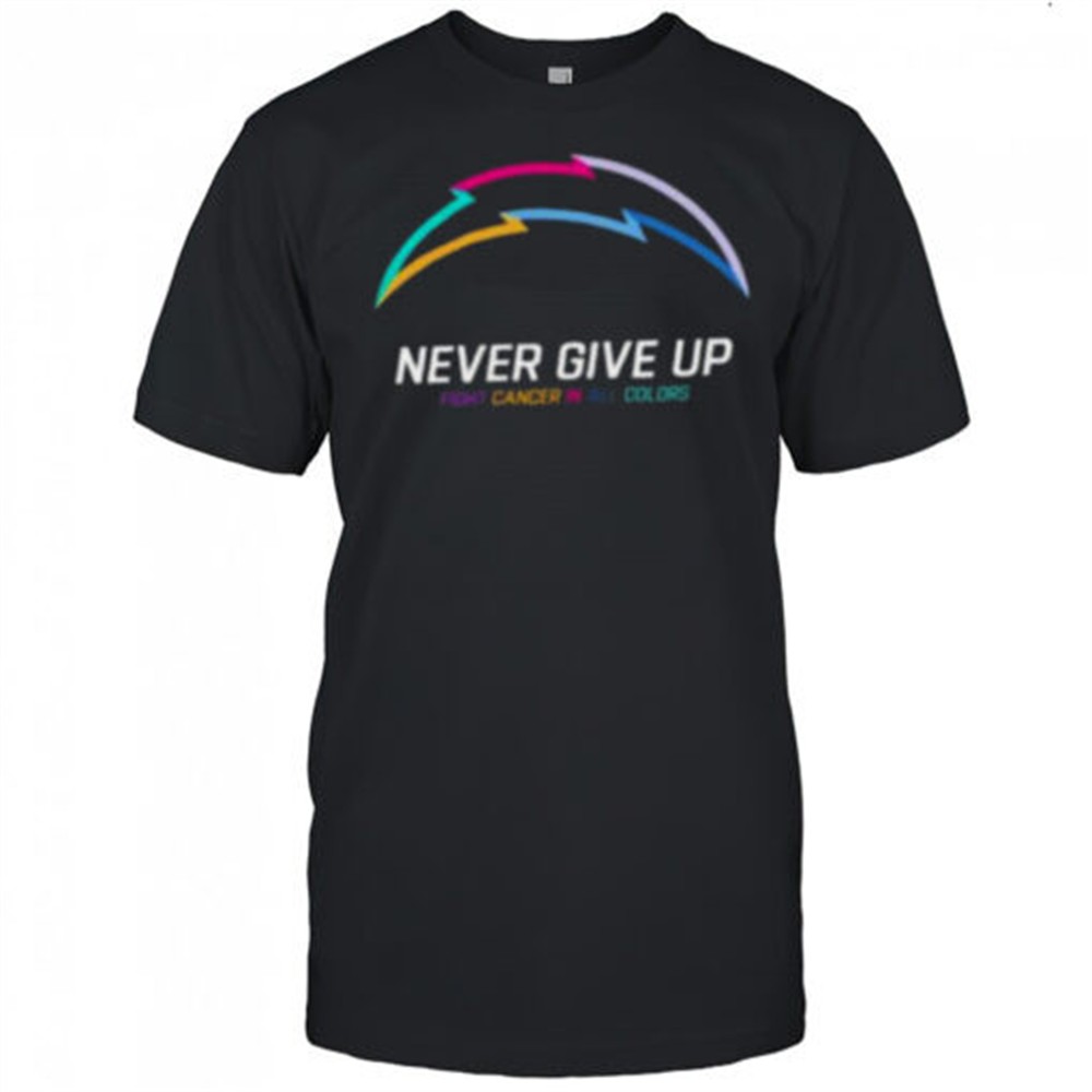 los-angeles-chargers-nfl-never-give-up-fight-cancer-in-all-colors-shirt-iczmf68b Los Angeles Chargers NFL never give up fight cancer in all colors Shirt