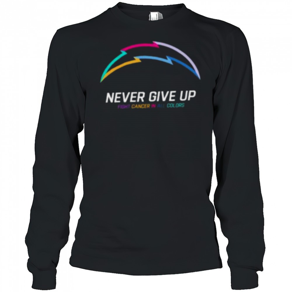 los-angeles-chargers-nfl-never-give-up-fight-cancer-in-all-colors-shirt-iczmf68b Los Angeles Chargers NFL never give up fight cancer in all colors Shirt