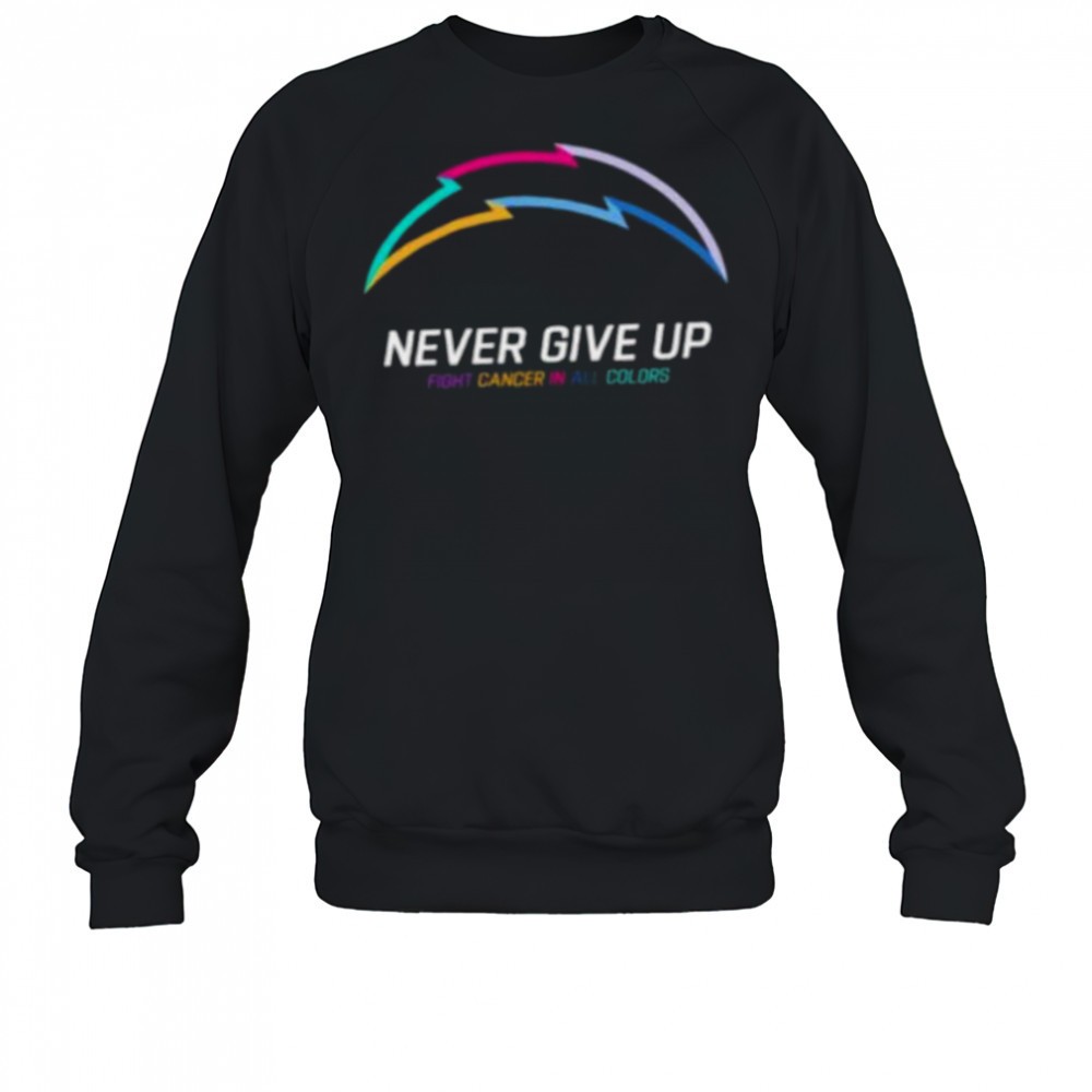 los-angeles-chargers-nfl-never-give-up-fight-cancer-in-all-colors-shirt-iczmf68b Los Angeles Chargers NFL never give up fight cancer in all colors Shirt