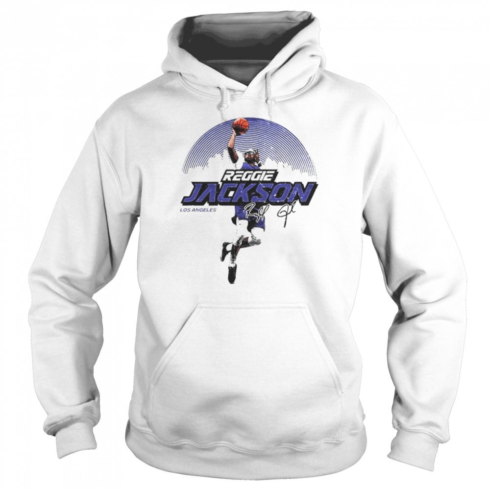 Los Angeles Clippers Reggie Jackson skyline signature shirt