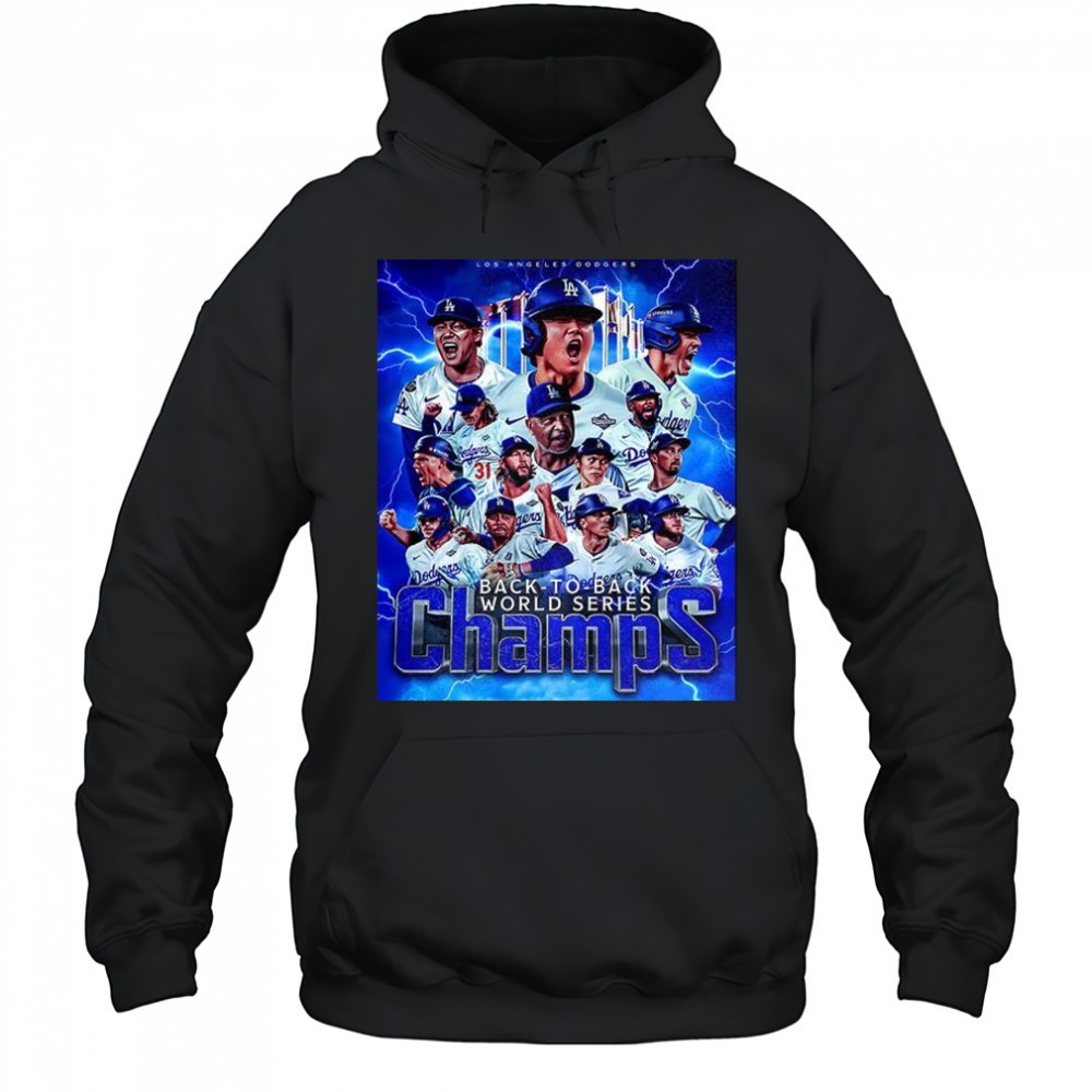 Los Angeles Dodgers 2025 Back-to-back World Series Champions team shirt