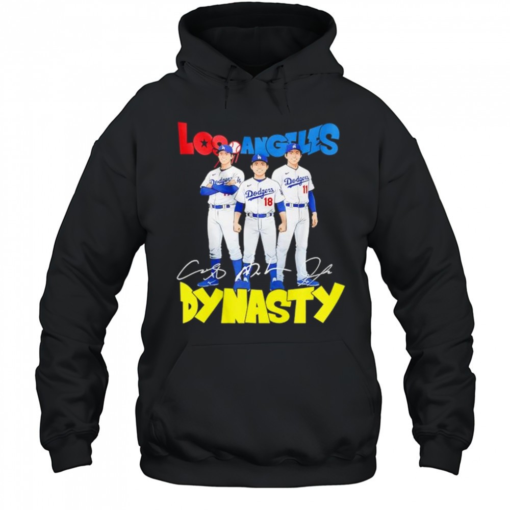 Los Angeles Dodgers Dynasty players signatures shirt