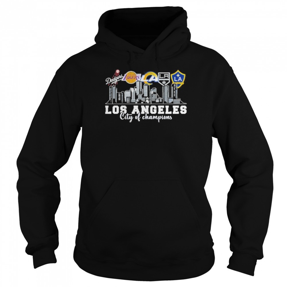 Los Angeles Dodgers Los Angeles Lakers Los Angeles Rams La La Galaxy City Of Champions T-Shirt