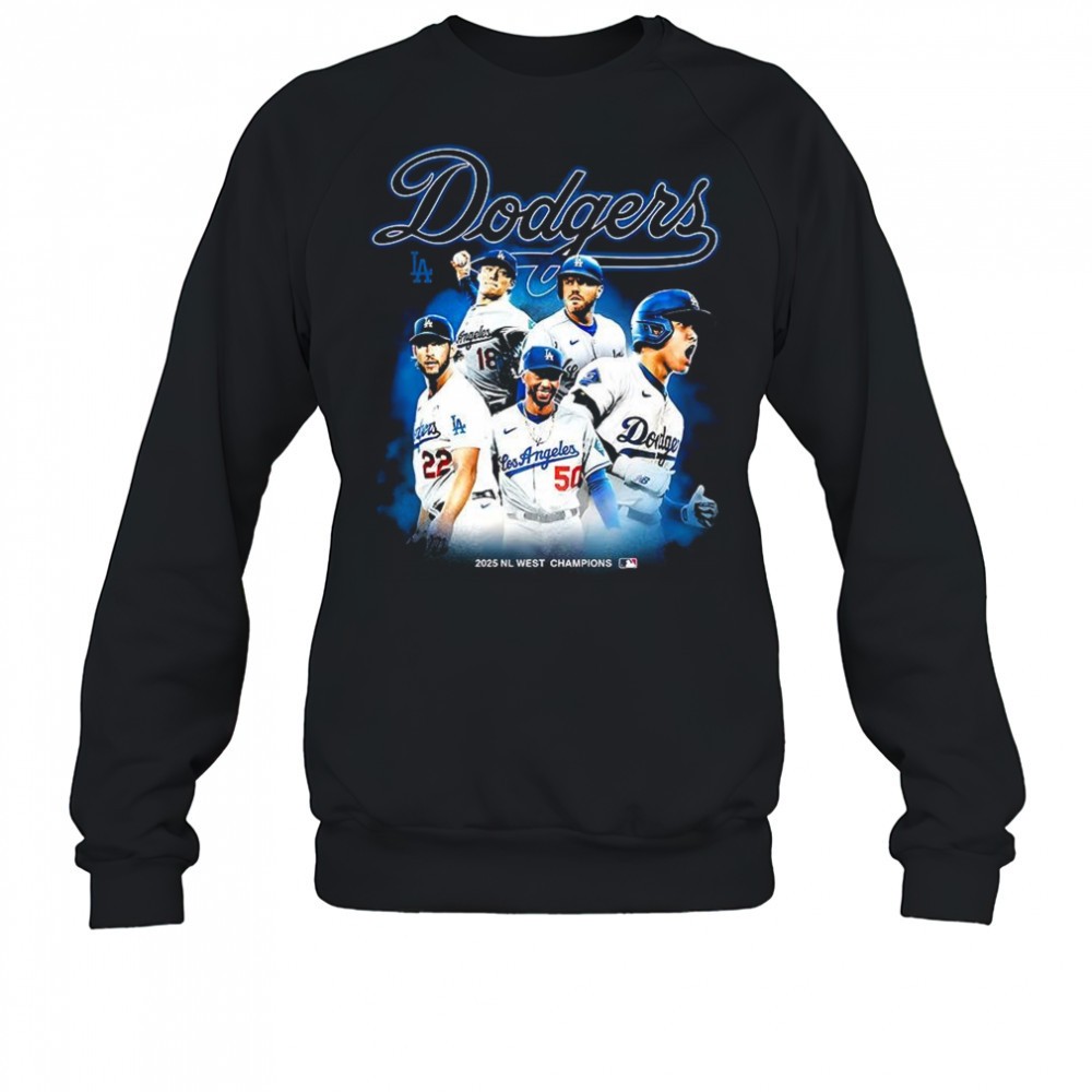 los-angeles-dodgers-nl-west-champions-2025-player-collage-shirt-9s0eyfkn Los Angeles Dodgers NL West Champions 2025 player collage shirt