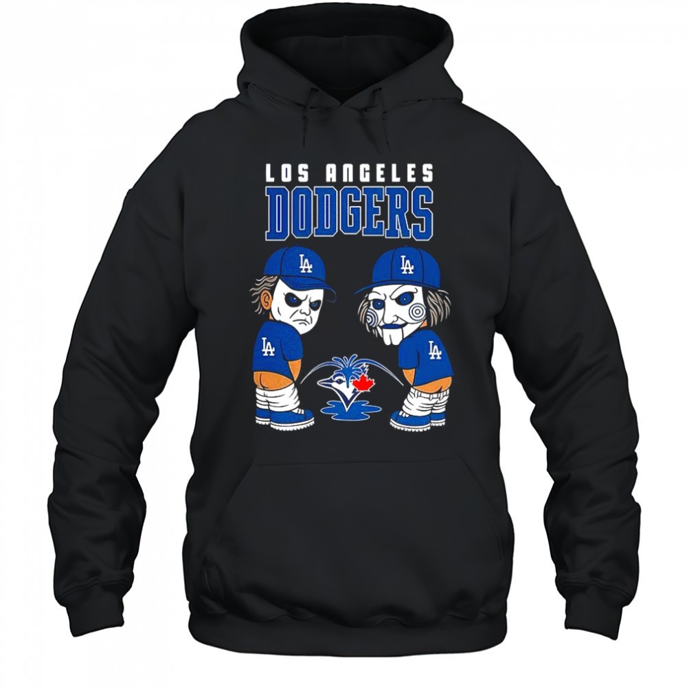 Los Angeles Dodgers peeing Toronto Blue Jays Halloween shirt