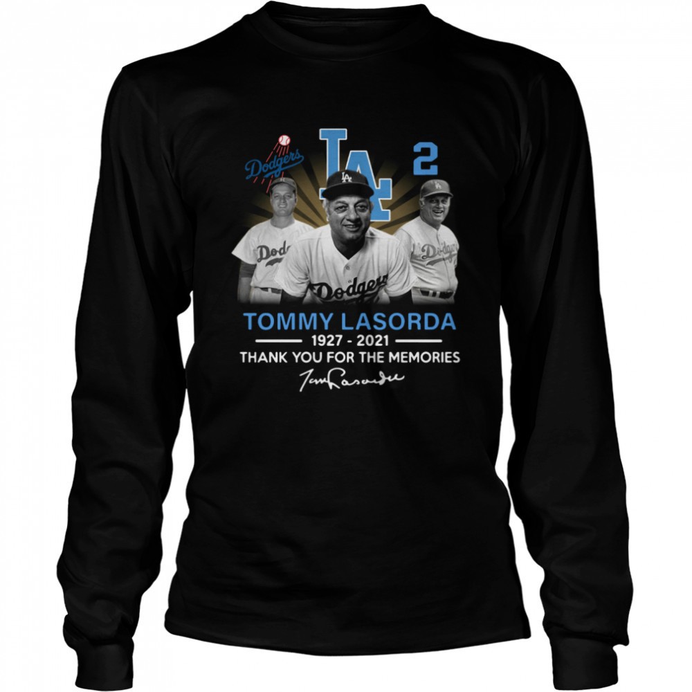 los-angeles-dodgers-tommy-lasorda-1927-2021-thank-you-for-the-memories-signature-77g192x7 Los Angeles Dodgers Tommy Lasorda 1927 2021 thank you for the memories signature shirt