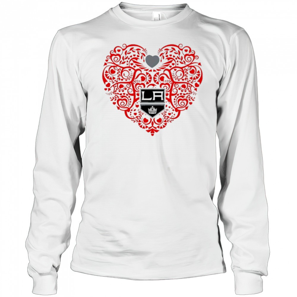 los-angeles-kings-floral-pattern-heart-logo-shirt-lmrh3qjz Los Angeles Kings Floral Pattern Heart logo shirt