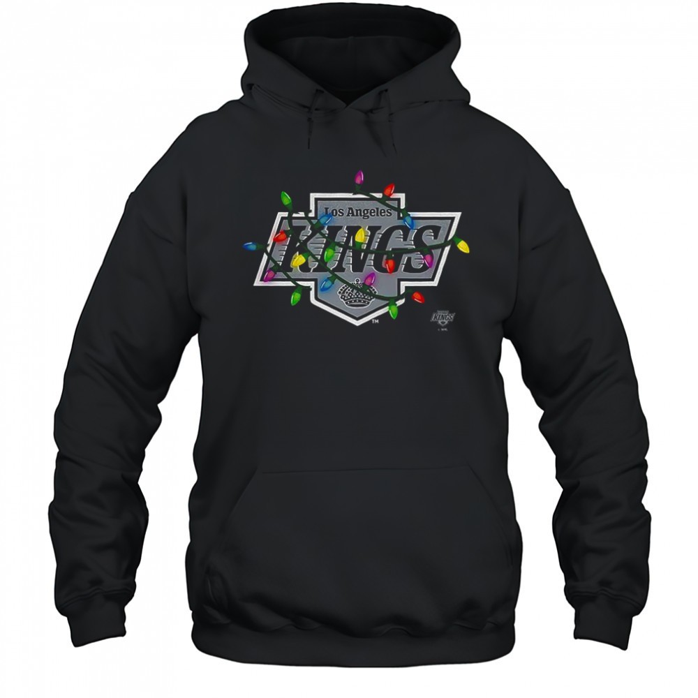Los Angeles Kings logo Holiday Merry Christmas lights shirt
