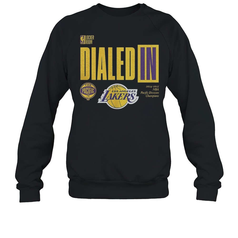 Los Angeles Lakers 2025 The Pacific Division Champions Locker Room Shirt