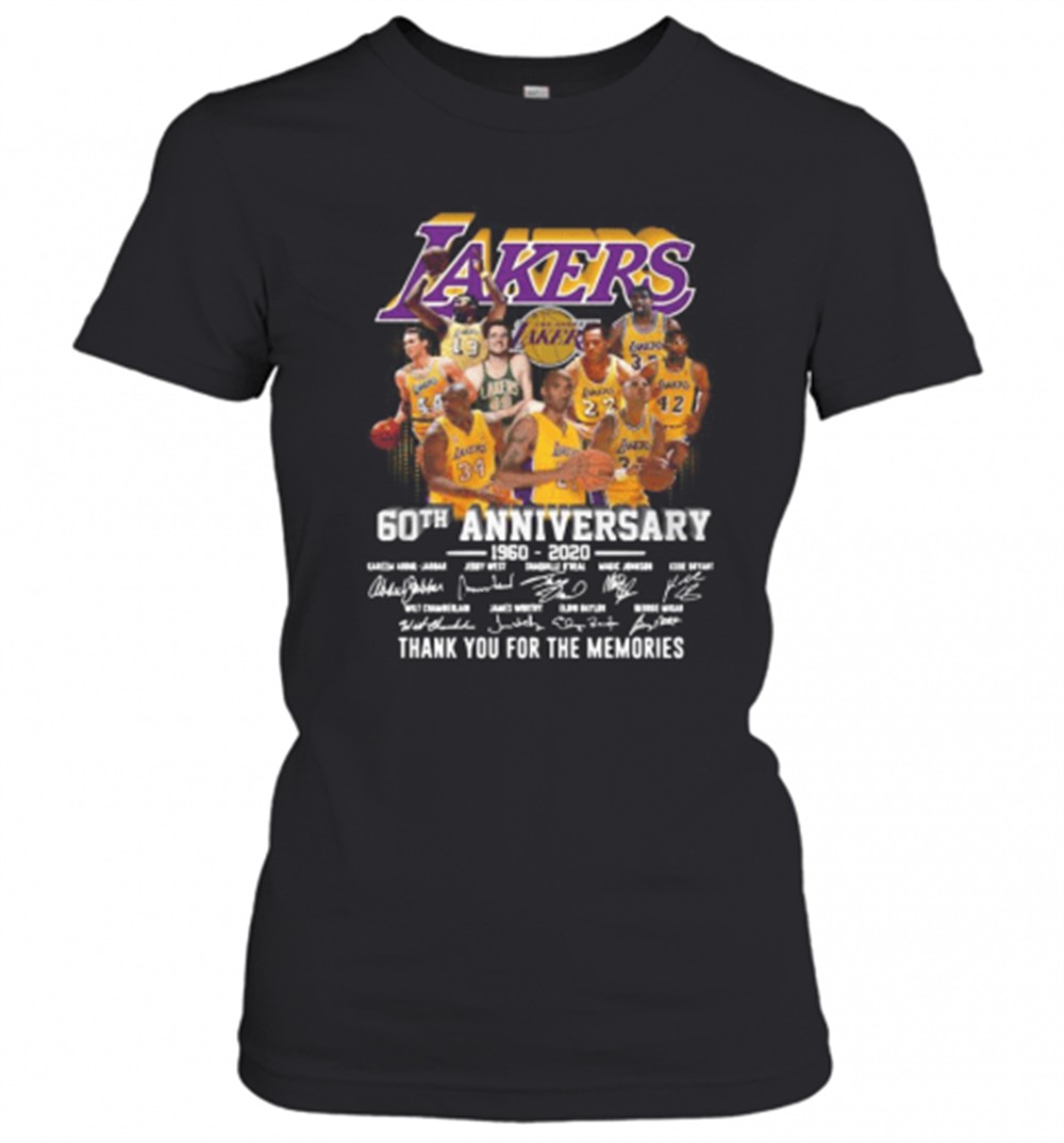 los-angeles-lakers-60th-anniversary-1960-2020-thank-you-for-the-memories-signatu-khzxukix Los Angeles Lakers 60Th Anniversary 1960 2020 Thank You For The Memories Signatures T-Shirt