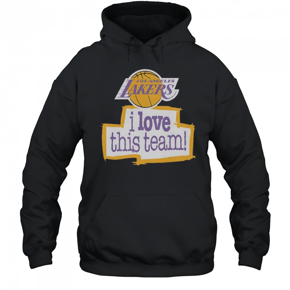 Los Angeles Lakers Hardwood Classics I Love This Team T-Shirt