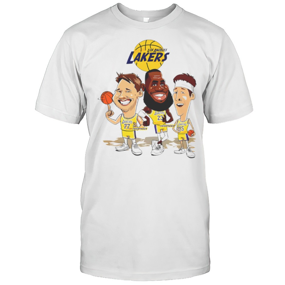 los-angeles-lakers-lebron-james-luka-doncic-and-austin-reaves-funny-cartoons-shi-dnacde02 Los Angeles Lakers LeBron James Luka Doncic And Austin Reaves Funny Cartoons Shirt