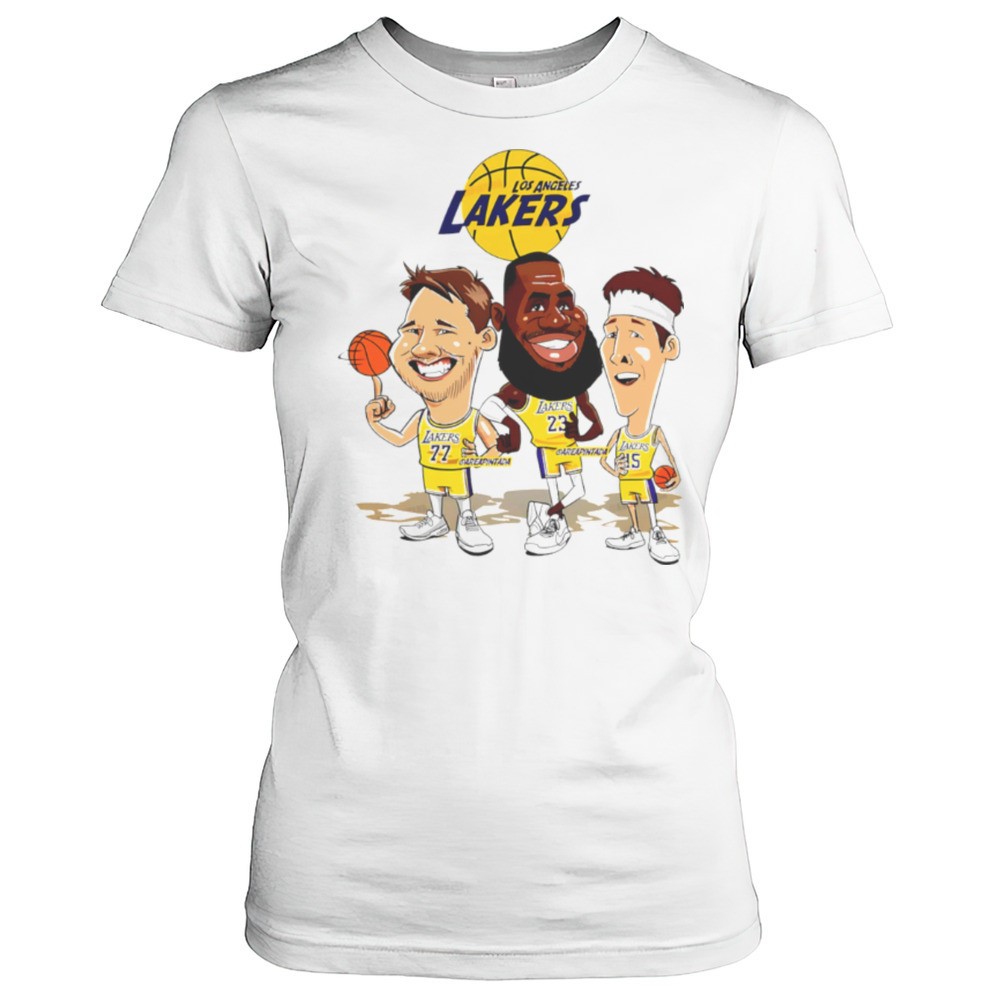 los-angeles-lakers-lebron-james-luka-doncic-and-austin-reaves-funny-cartoons-shi-dnacde02 Los Angeles Lakers LeBron James Luka Doncic And Austin Reaves Funny Cartoons Shirt