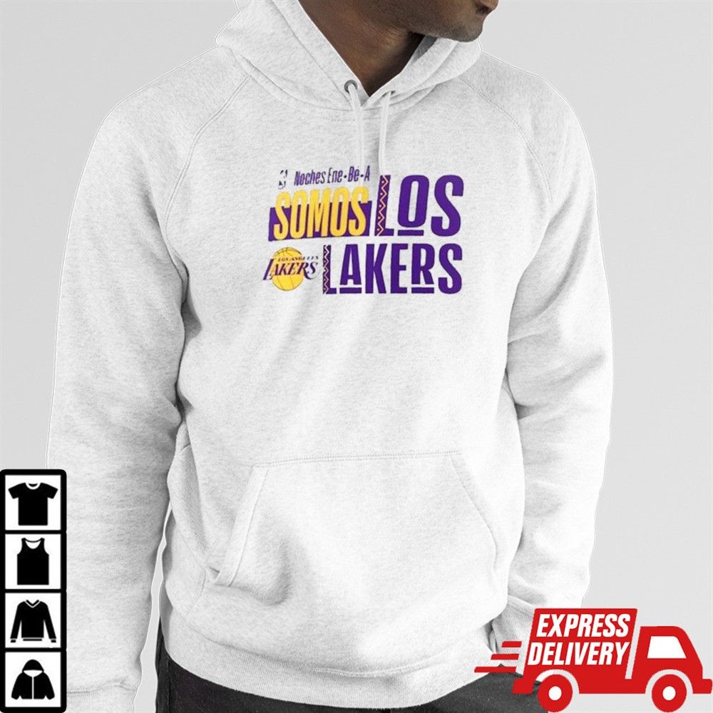 Los Angeles Lakers Noches Ene-Be-A Training Somos Shirt
