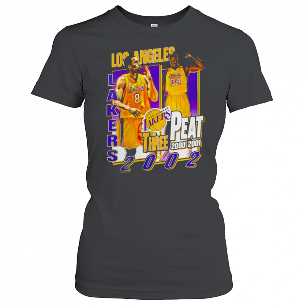 los-angeles-lakers-three-peat-2000-200-2002-kobe-and-shaq-shirt-m4tjawkf Los Angeles Lakers three Peat 2000-200-2002 Kobe and Shaq shirt