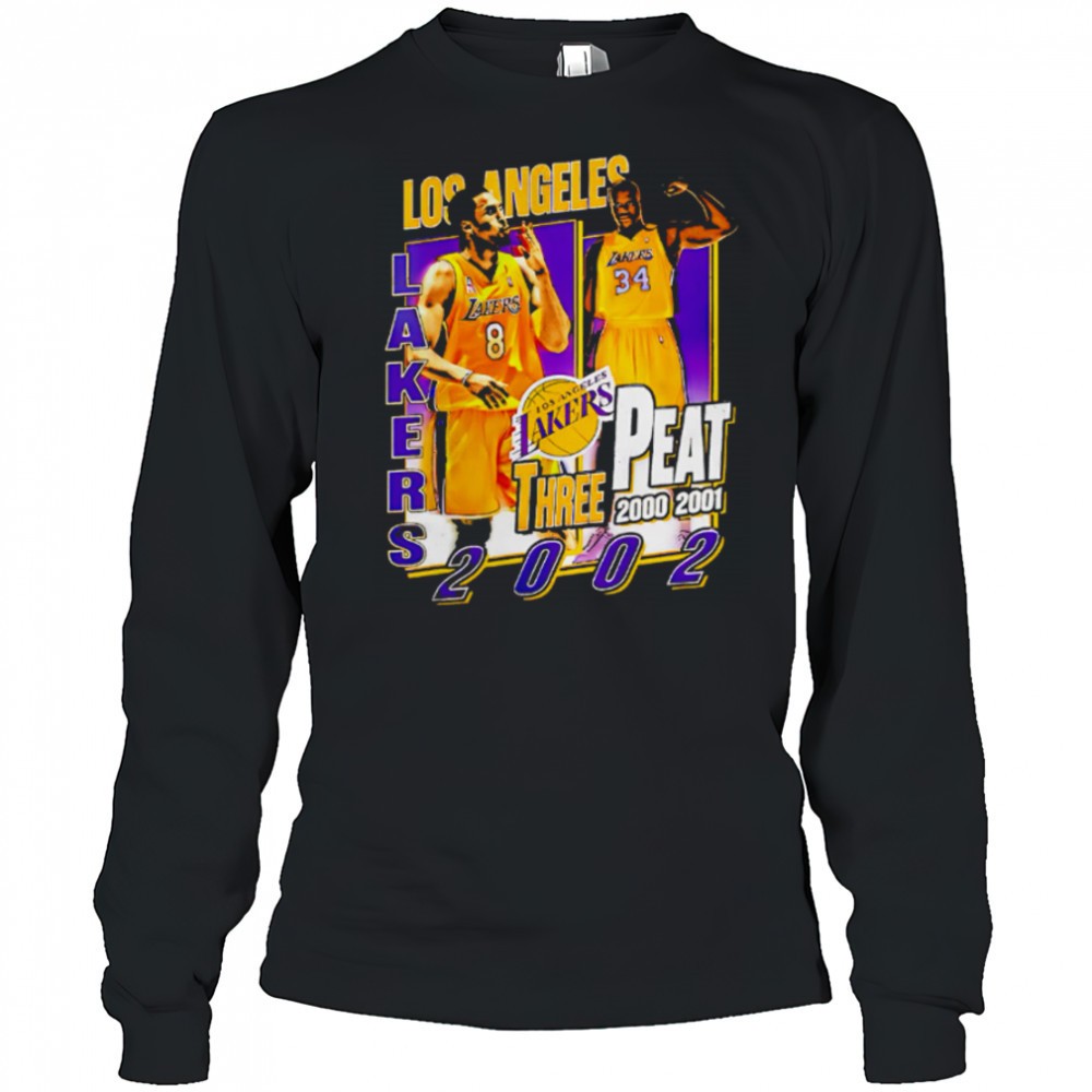 los-angeles-lakers-three-peat-2000-200-2002-kobe-and-shaq-shirt-m4tjawkf Los Angeles Lakers three Peat 2000-200-2002 Kobe and Shaq shirt