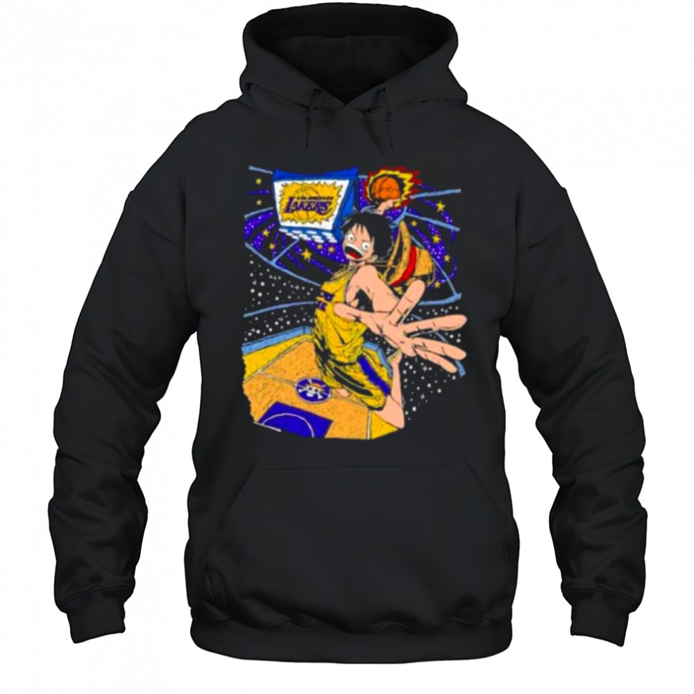 Los Angeles Lakers x Monkey D. Luffy One Piece shirt