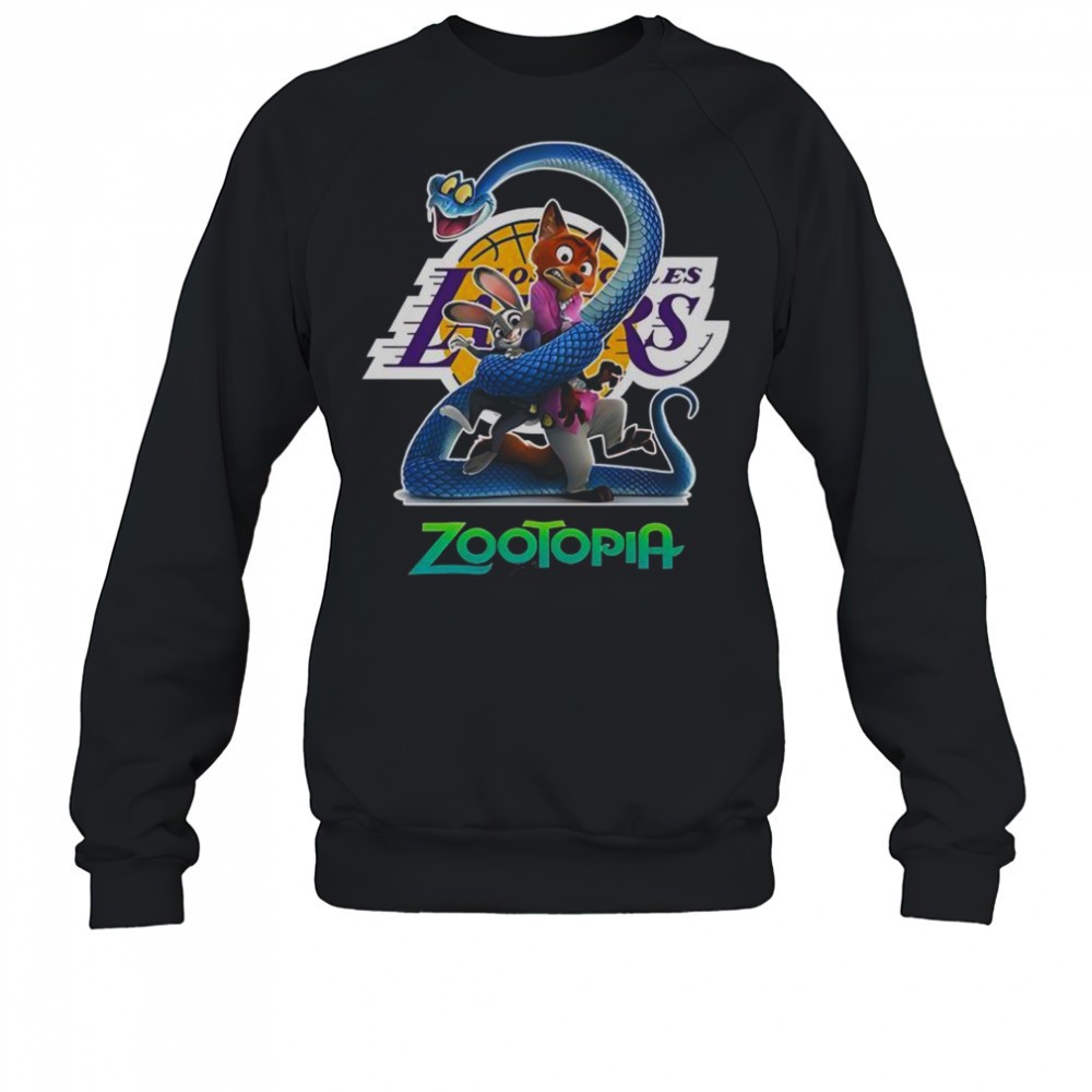 los-angeles-lakers-zootopia-2-t-shirt-isewpbmz Los Angeles Lakers Zootopia 2 T-Shirt
