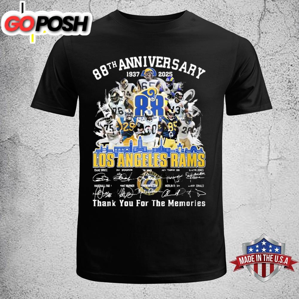 Los Angeles Rams 88th Anniversary Thank You Unisex T-Shirt