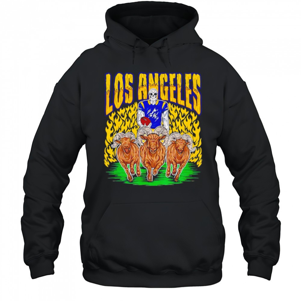 Los Angeles Rams Skeleton Player Leading Rams shirt