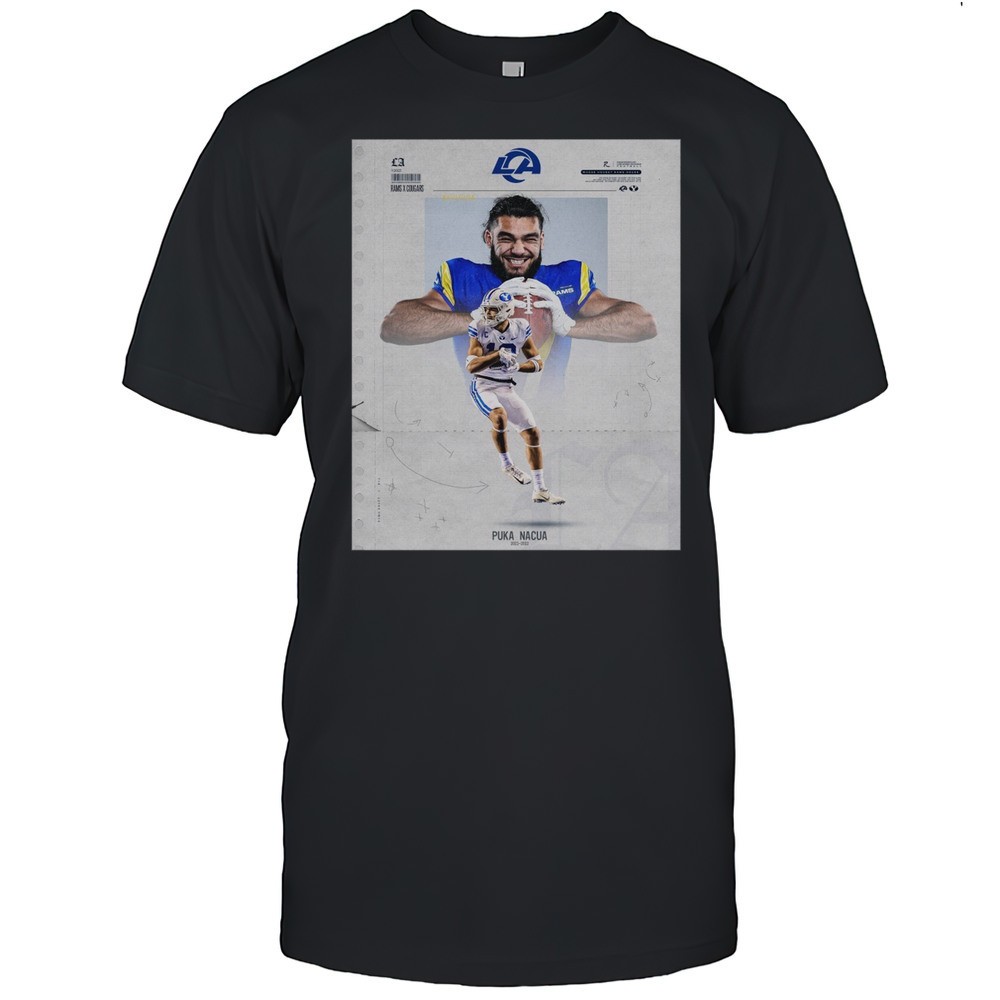 los-angeles-rams-x-byu-cougars-football-puka-nacua-2021-2022-poster-t-shirt-6wbzceut Los Angeles Rams X Byu Cougars Football Puka Nacua 2021 2022 Poster T-shirt