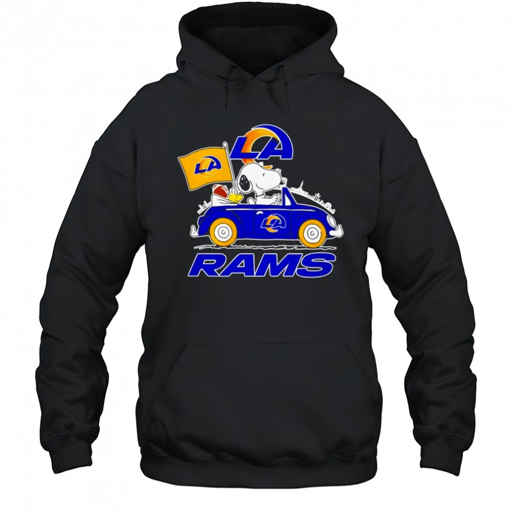 Los Angeles Rams x Snoopy and Woodstock drive car shirt