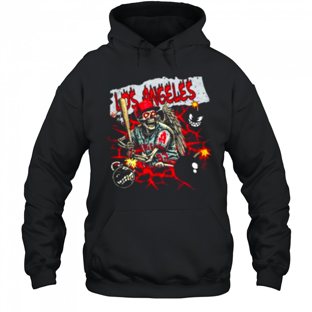 Los Angeles skeleton T shirt