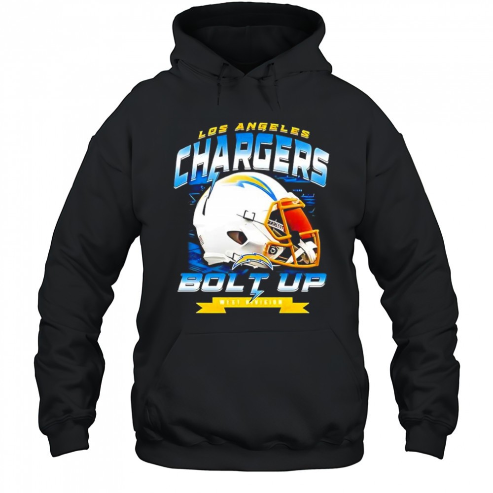 Los Angeless Chargers NFL bolt up helmet retro shirt