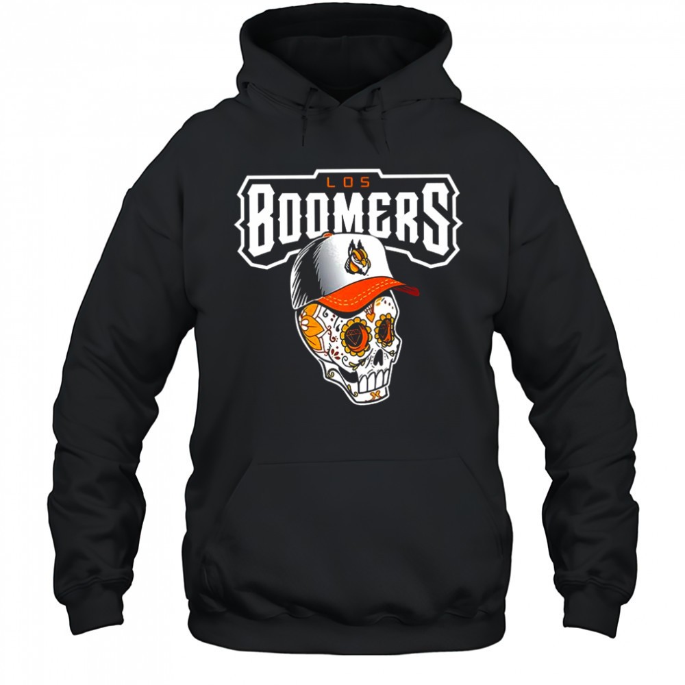 Los Boomers baseball Día de los Muertos suger skull shirt