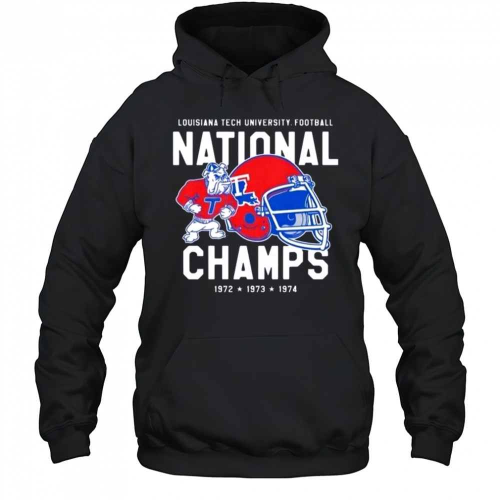 Louisiana Tech Bulldogs Football National Champs 1974 Vintage T-Shirt