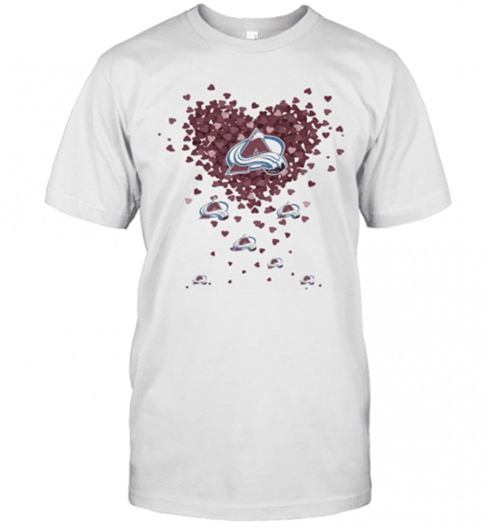 Love Colorado Avalanche Hearts T-Shirt