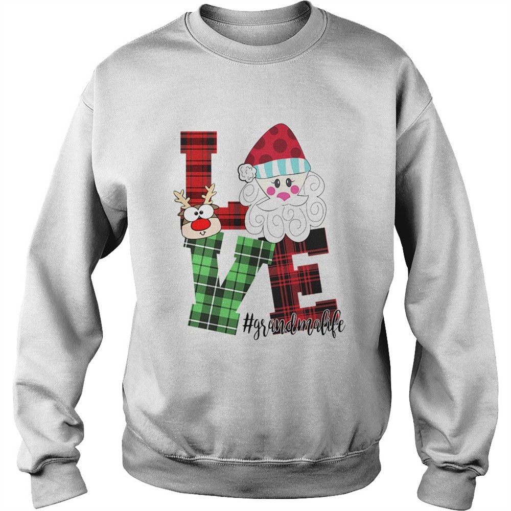 Love Grandma Life Santa Caro Christmas shirt