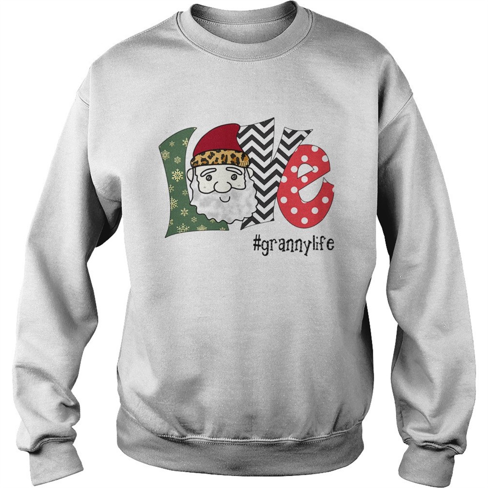 Love Granny Life Santa Art Christmas shirt
