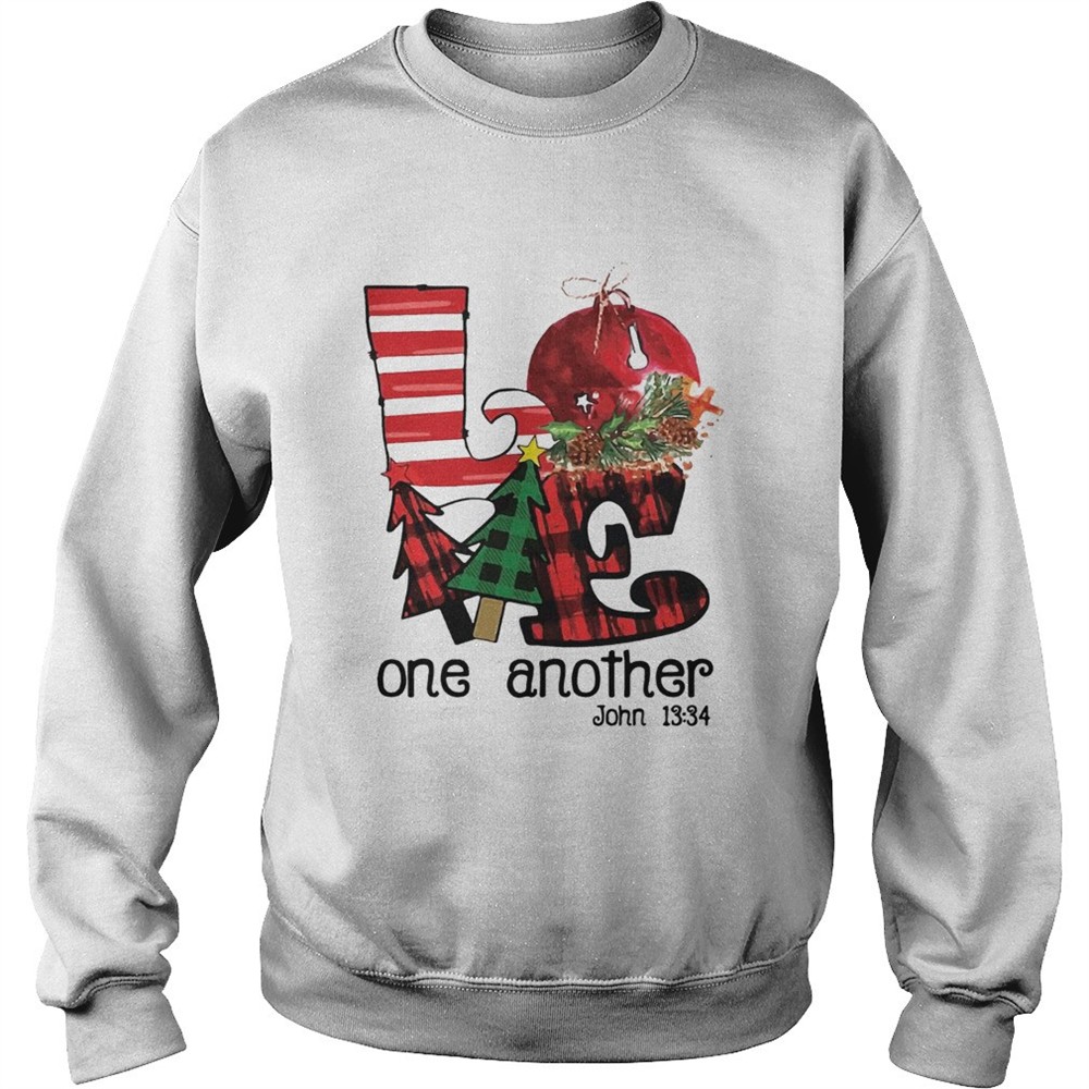 Love one another John 1334 Christmas shirt