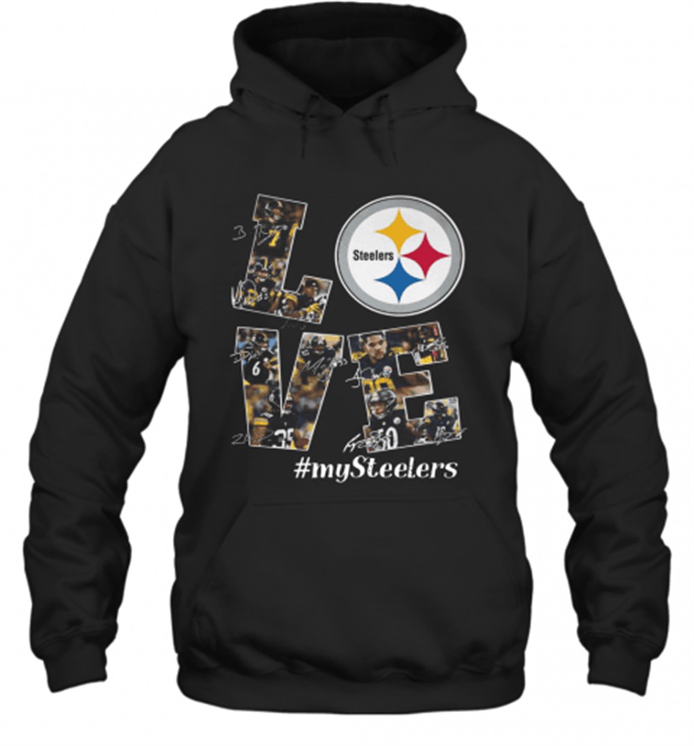 Love Pittsburgh Steelers #My Steelers Signatures T-Shirt