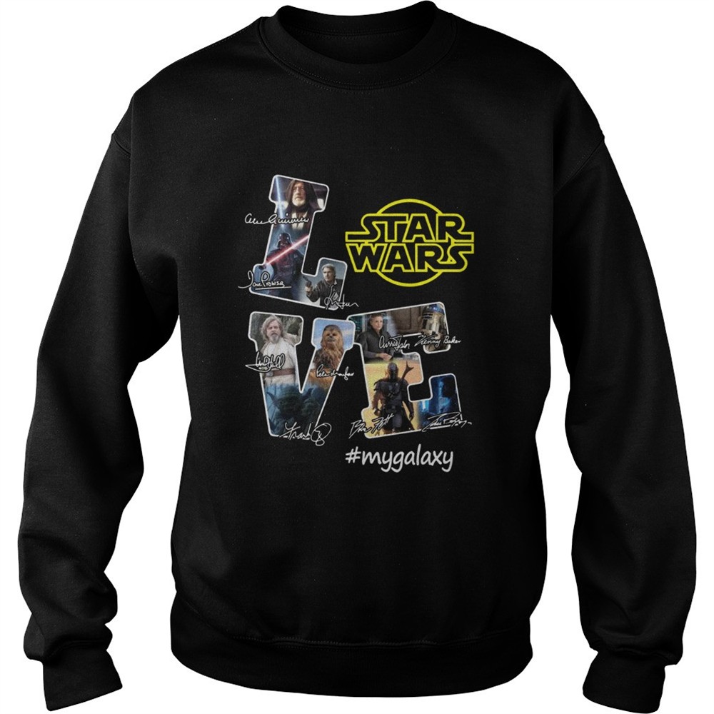 Love Star Wars My Galaxy Signatures shirt