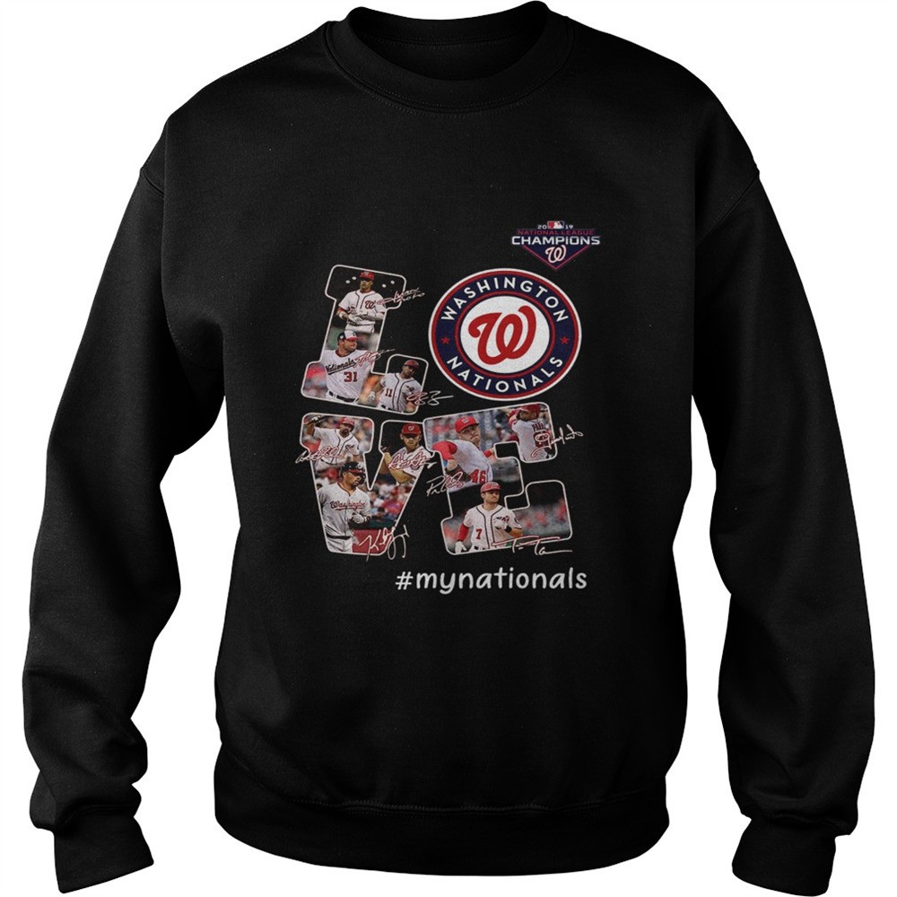 Love Washington Nationals My Nationals Signatures shirt