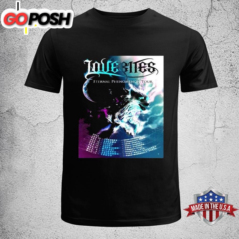 Lovebites Eternal Phenomenon Tour 2025 Tour Dates Unisex T-Shirt